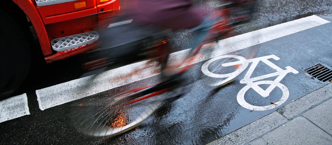 Urban traffic in a bicycle lane road traffic accident Road Traffic Accident Solicitors